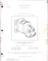 Overhaul Manual for Fixed Stroke Hydraulic Motor Assemblies - MF-3906 and MS-3906 Series