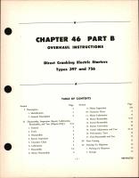 Overhaul Instructions for Direct Cranking Electric Starters, Chapter 46 Part B