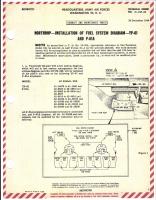 Northrop - Installation of Fuel System Diagram for YP-61 and P-61A