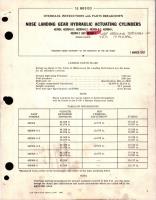 Overhaul Instructions with Parts Breakdown for Nose Landing Gear Hydraulic Actuating Cylinders