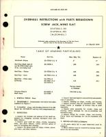 Overhaul Instructions with Parts Breakdown for Screw Jack, Wing Slat - 25-67304-3, -301 and 25-67304-4, -302 