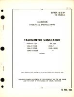 Overhaul Instructions for Tachometer Generator Kollsman Type 1354 Type AN 5544-2