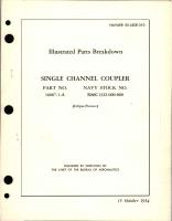 Illustrated Parts Breakdown for Single Channel Coupler - Part 16007-1-A