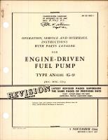 Operation, Service, & Overhaul Instructions with Parts Catalog for Engine-Driven Fuel Pump Type AN4101 (G-9)