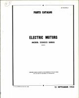 Parts Catalog for Pesco Electric Motors, Model 220032 Series