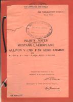 Pilot's Notes for Mustang I Aeroplane with Allison V-1710 F.3R Engine
