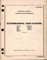 Illustrated Parts Breakdown for Electromechanical Linear Actuators - Parts 34622, 34622-1, and 34622-1-6 - Models ELA20-43 and ELA20-44