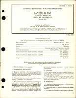 Overhaul Instructions with Parts Breakdown for Vaneaxial Fan - Part M9201A-1B with Motor M30423A