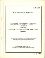 Illustrated Parts Breakdown for Reverse Current Cutout - AN 3025-2 - Models A-702AAB, A-702AA, A-702AB, and A-702A