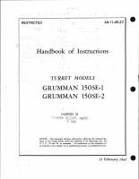 Handbook of Instructions with Parts Catalog for Turret Models Grumman 150SE-1 and 150SE-2