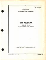 Handbook of Overhaul Instructions for Dry Air Pump Model No. 1511-5-A