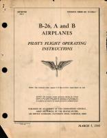 A and B Airplanes for Pilot's Flight Operating Instructions