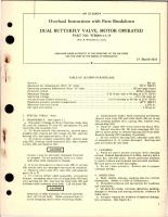 Overhaul Instructions with Parts Breakdown for Motor Operated Dual Butterfly Valve - Parts WB009-1-3/8