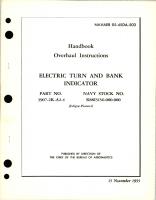 Overhaul Instructions for Electric Turn and Bank Indicator - Part 3907-2K-A2-4