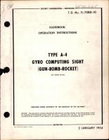 Operation Instructions for Type A-4 Gyro Computing Sight (Gun-Bomb-Rocket)