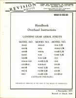 Revision to Overhaul Instructions for Landing Gear Aerol Struts