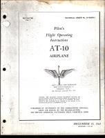 Pilot's Flight Operating Instructions for AT-10 
