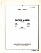 Parts Catalog for Electrical Engineering & Mfg Electric Motors