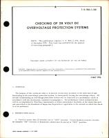 Checking of 28 Volt DC Overvoltage Protection Systems 