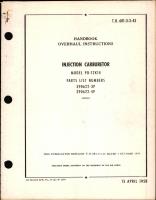 Overhaul Instructions for Injection Carburetor Model PD-12K14 