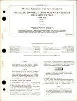 Overhaul Instructions with Parts Breakdown for Pneumatic Sonobuoy Door Actuator Cylinder & Cylinder Bolt - Part 11450-1 and 11450-3