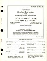 Overhaul Instructions with Illustrated Parts for Nose Landing Gear Downlock Assy - Part 373572-1