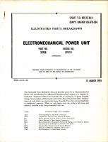 Illustrated Parts Breakdown Electromechanical Power Unit