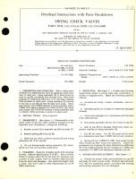 Overhaul Instructions with Parts Breakdown Swing Check Valves for Part No. 1111-555236 and 1111-555236M1 