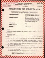 Modification of Nose Wheel Steering System For T-28A