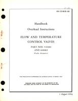 Overhaul Instructions for Flow and Temperature Control Valves Part No. 549100 and 600810 