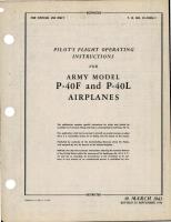 Pilot's Flight Operating Instructions for P-40F and P-40L