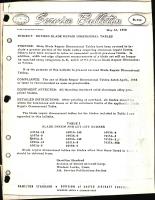 Revised Blade Repair Dimensional Tables