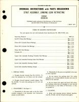 Overhaul Instructions with Parts Breakdown for Landing Gear Retracting Strut Assembly - 5336641