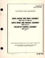 Illustrated Parts Breakdown for Servo Motor and Drive Assembly USAF Types A-5 and A-6 Servo Drum and Bracket Assembly USAF Type A-3 Follow-Up Control Assembly USAF Type F-1