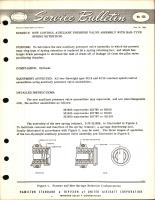 New Control Auxiliary Pressure Valve Assembly with Bar Type Spring Retention