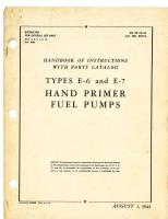 Handbook of Instructions with Parts Catalog for Types E-6 and E-7 Hand Primer Fuel Pumps