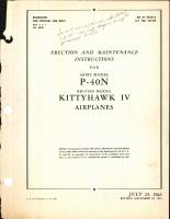 Erection & Maintenance Instructions for P-40N Series, Kittyhawk IV