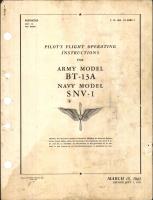 Pilot's Flight Operating Instructions for BT-13A and SNV-1