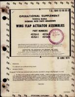 Supplement to Overhaul for Wing Flap Actuator Assemblies