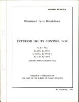 Exterior Lights Control Box - Parts G-4995, G-4995-1, G-4995A, G-4995A-1, G-5185, and G5185-1