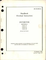 Overhaul Instructions for Inverter - Models 1518-1-F, -G, -H