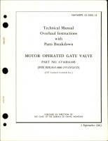 Overhaul Instructions with Parts Breakdown for Motor Operated Gate Valve - Part AV16B1638B
