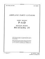 P-51D Parts Catalog