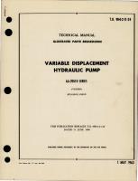 Illustrated Parts Breakdown for Variable Displacement Hydraulic Pumps - AA-20510 Series