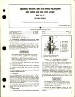 Overhaul Instructions with Parts Breakdown for Main Landing Gear Aerol Strut Assembly - Model 9473