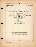 Parts Catalog for AT-6C, AT-6C-5, -10, and -15, SNJ-4, Harvard IIA