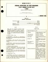 Overhaul Instructions with Parts Breakdown for Escape Command Selector Valve - 4-49964