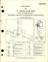 Instructions for L Drive Gear Box - Part SP4958-4