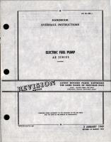 Overhaul Instructions for Electric Fuel Pumps - AR Series