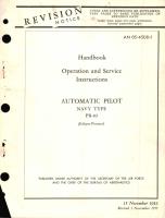 Operation and Service Instructions for Automatic Pilot Navy Type PB-10 